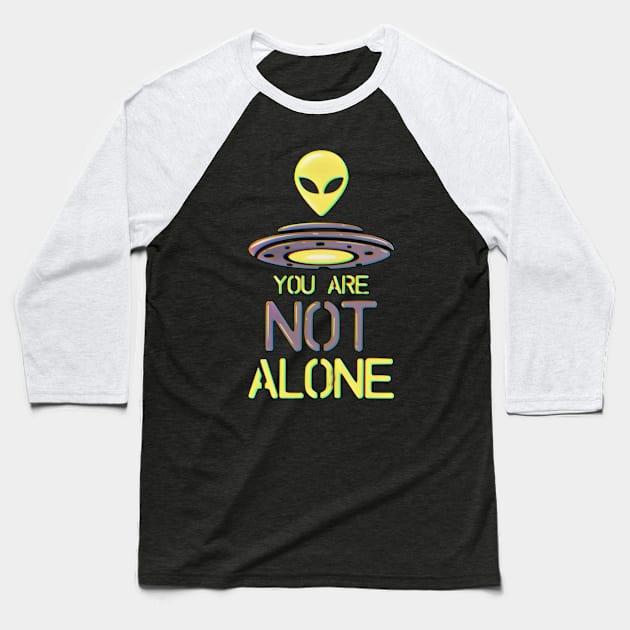 you are not alone vintage vibes Baseball T-Shirt by Fadedstar